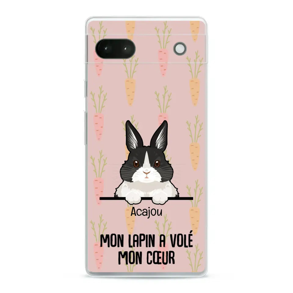 Mon lapin a volé mon cœur - Coque de téléphone personnalisée