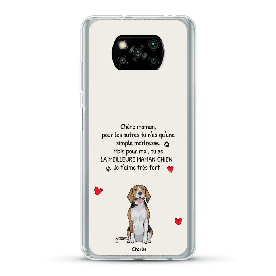 Meilleure maman chien du monde - Coque de téléphone personnalisée