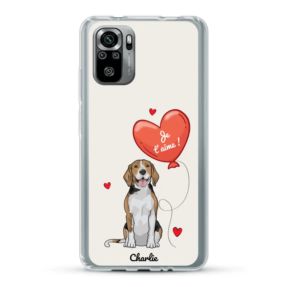 Chien avec ballon - Coque de téléphone personnalisée