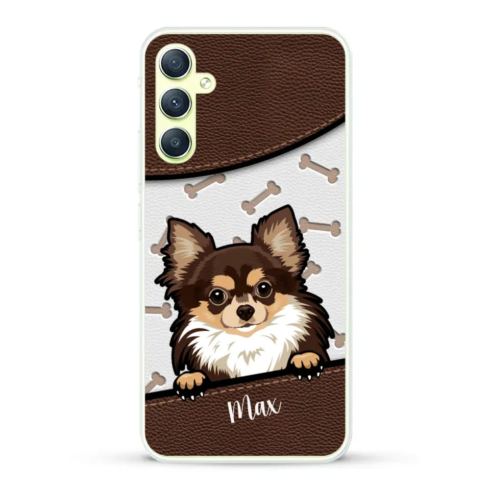 Chiens aspect cuir - Coque de téléphone personnalisée