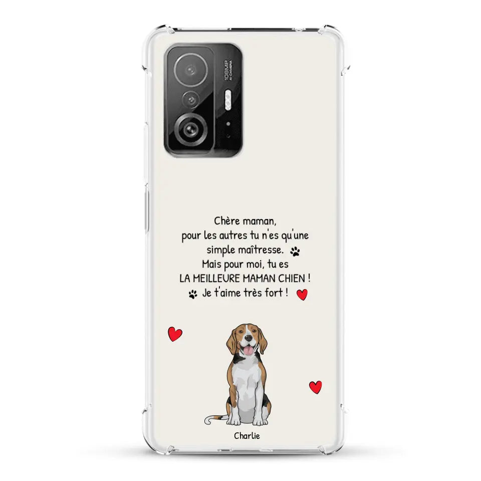 Meilleure maman chien du monde - Coque de téléphone personnalisée