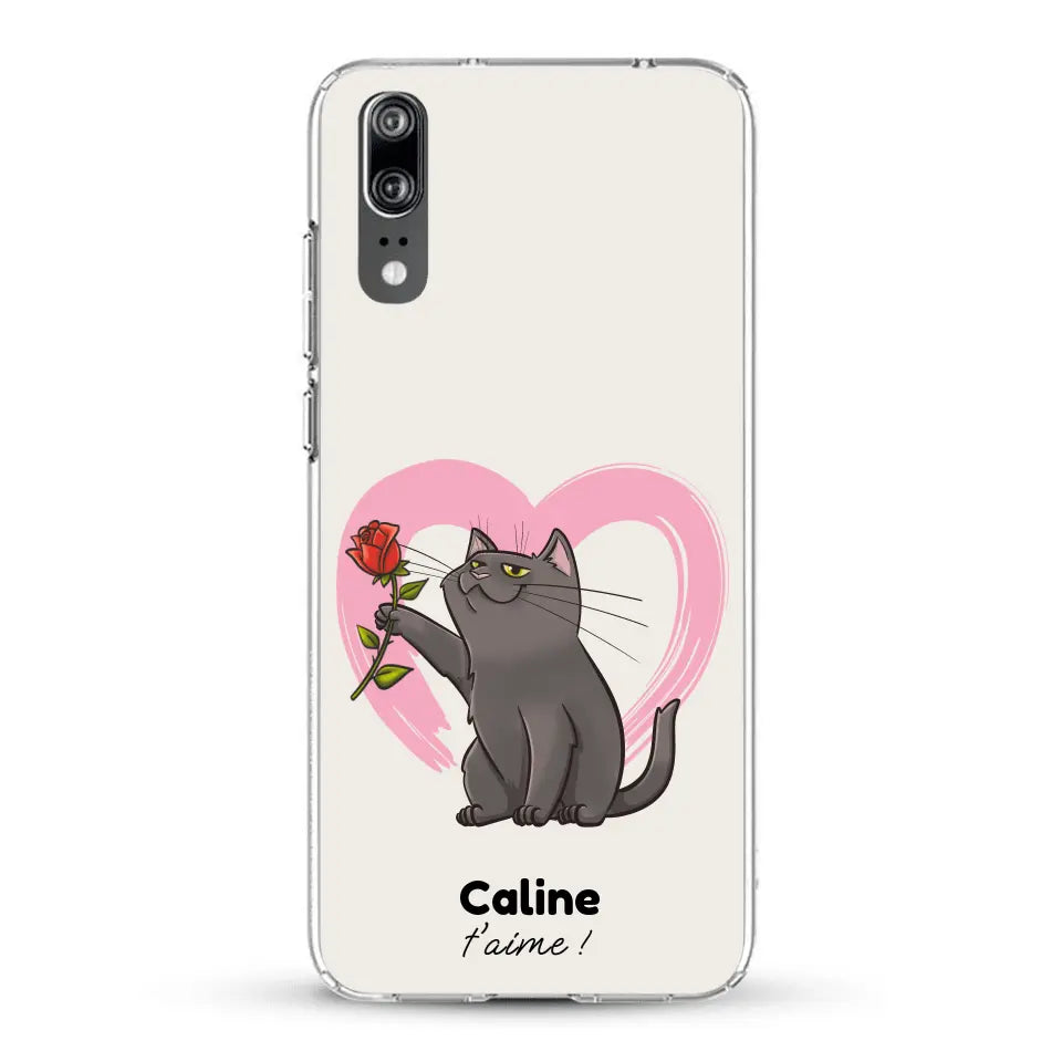 Ton chat t'aime - Coque de téléphone personnalisée