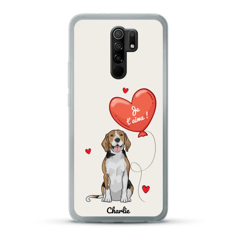 Chien avec ballon - Coque de téléphone personnalisée