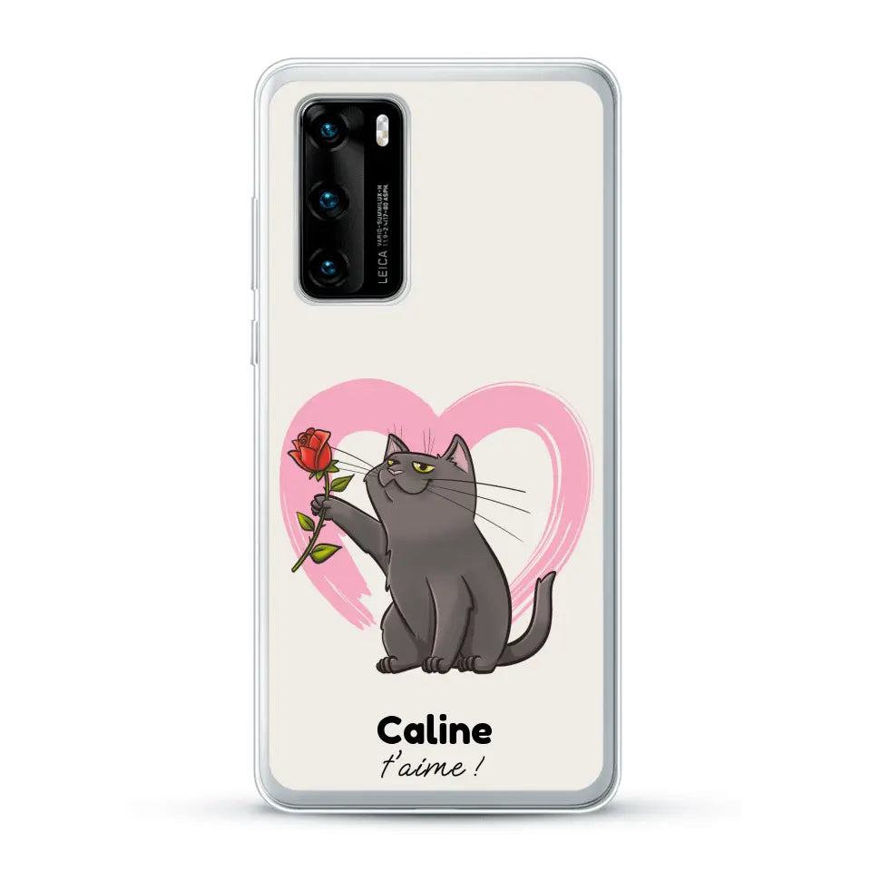 Ton chat t'aime - Coque de téléphone personnalisée