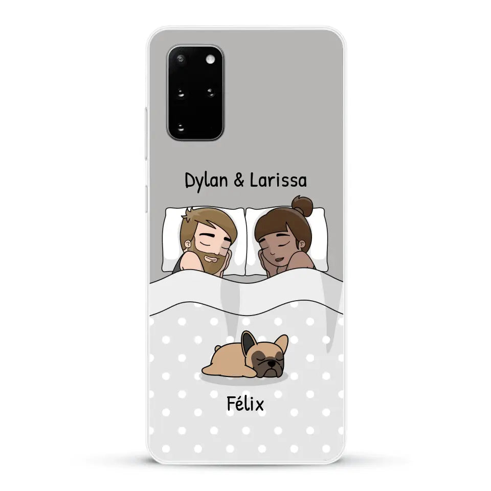 Câlins avec nos amis à poils - Coque de téléphone personnalisée