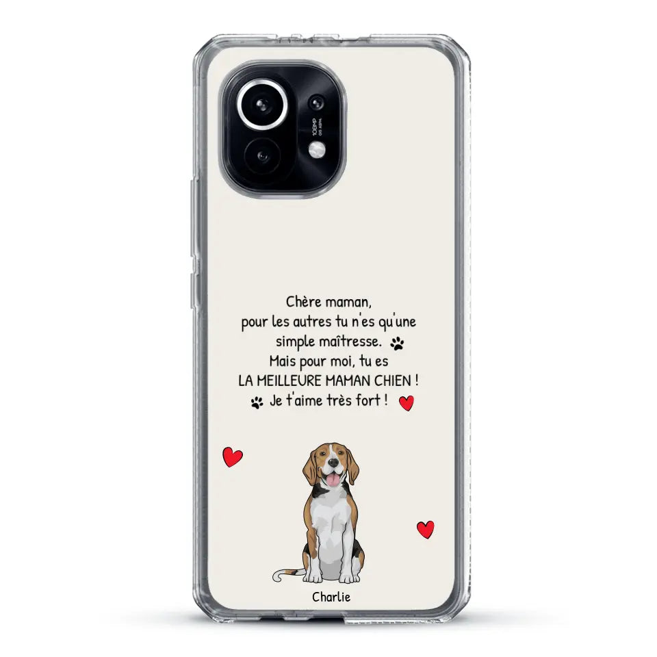 Meilleure maman chien du monde - Coque de téléphone personnalisée