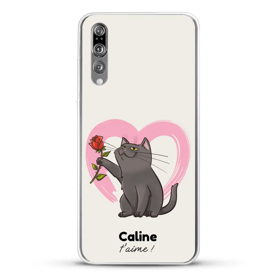 Ton chat t'aime - Coque de téléphone personnalisée