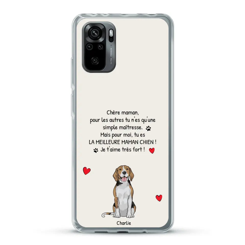 Meilleure maman chien du monde - Coque de téléphone personnalisée