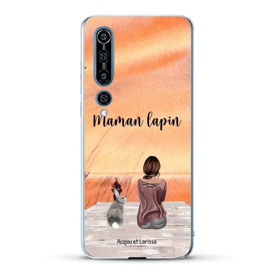 Meilleurs amis avec lapins - Coque de téléphone personnalisée