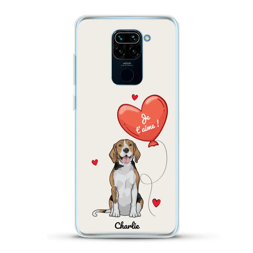 Chien avec ballon - Coque de téléphone personnalisée