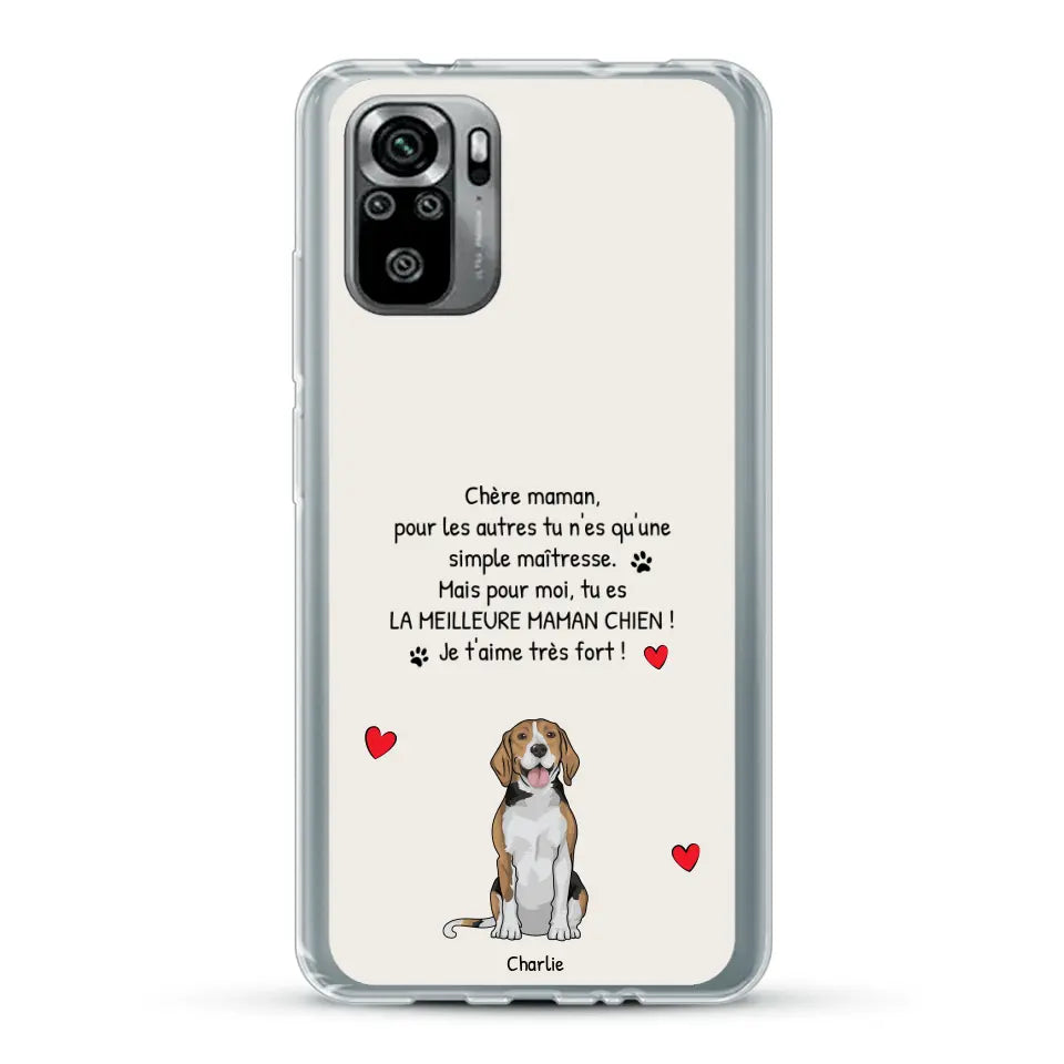 Meilleure maman chien du monde - Coque de téléphone personnalisée