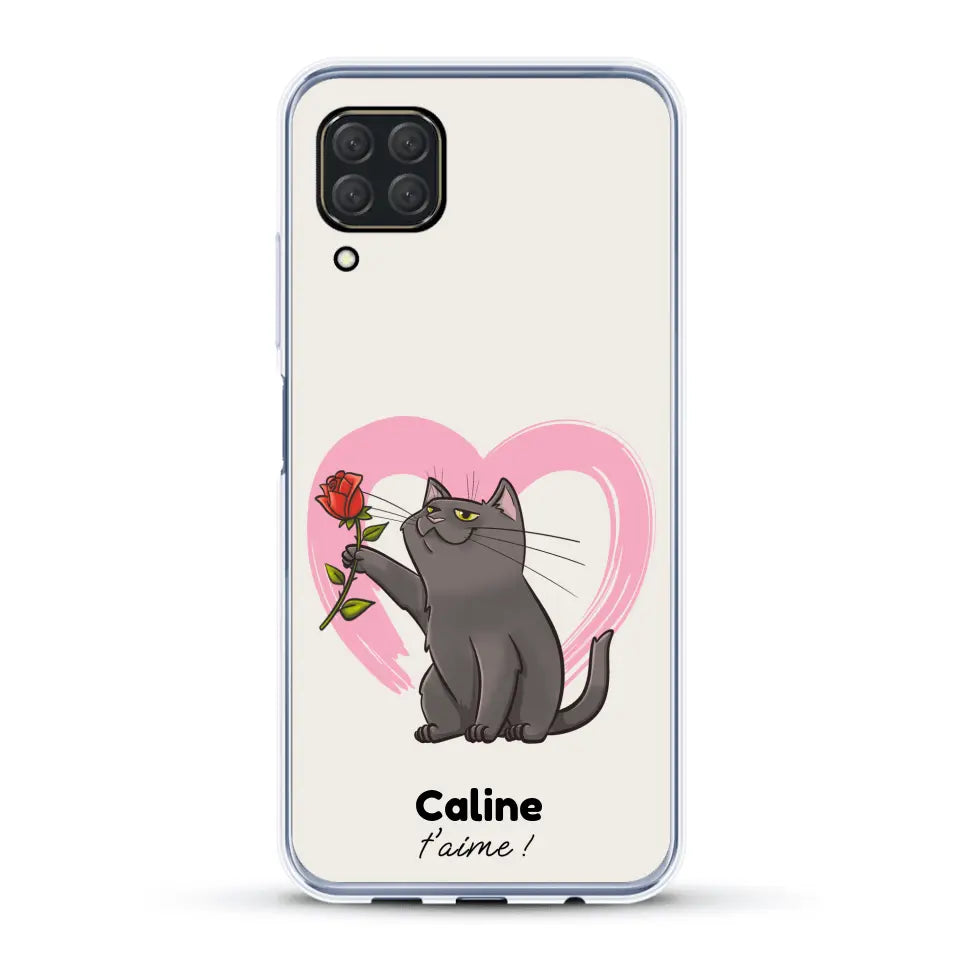 Ton chat t'aime - Coque de téléphone personnalisée