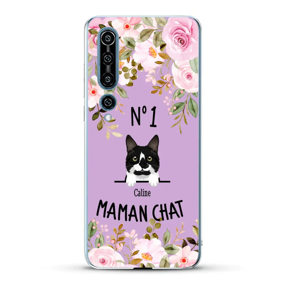 Maman chat N° 1 - Coque de téléphone personnalisée