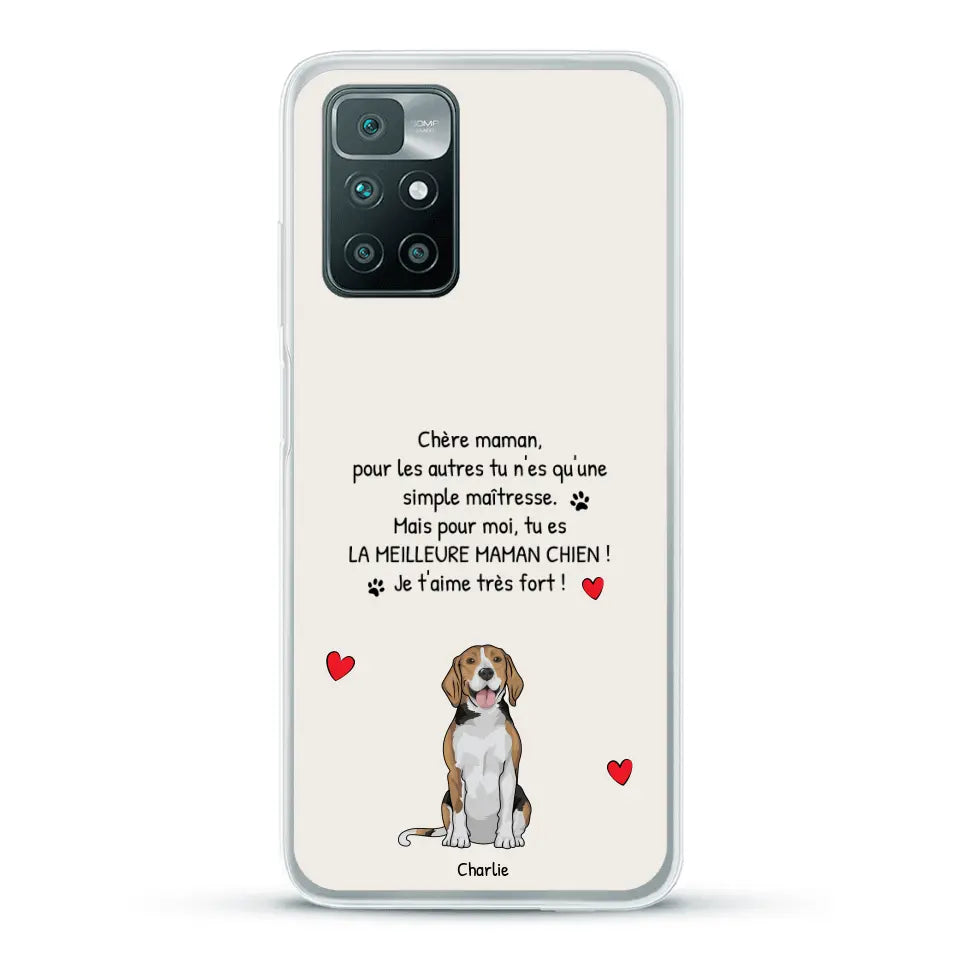 Meilleure maman chien du monde - Coque de téléphone personnalisée