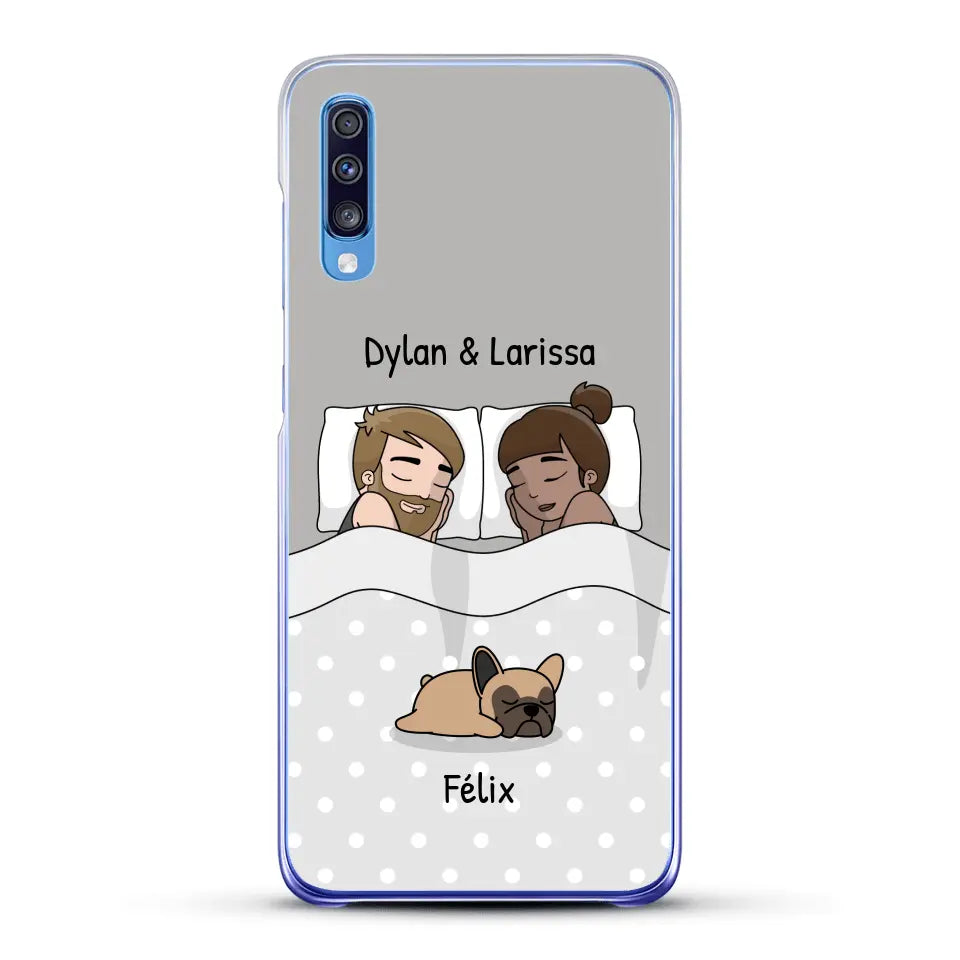 Câlins avec nos amis à poils - Coque de téléphone personnalisée