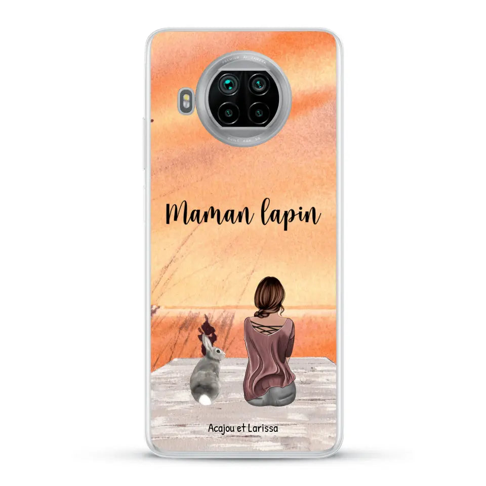 Meilleurs amis avec lapins - Coque de téléphone personnalisée