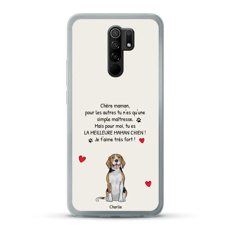 Meilleure maman chien du monde - Coque de téléphone personnalisée