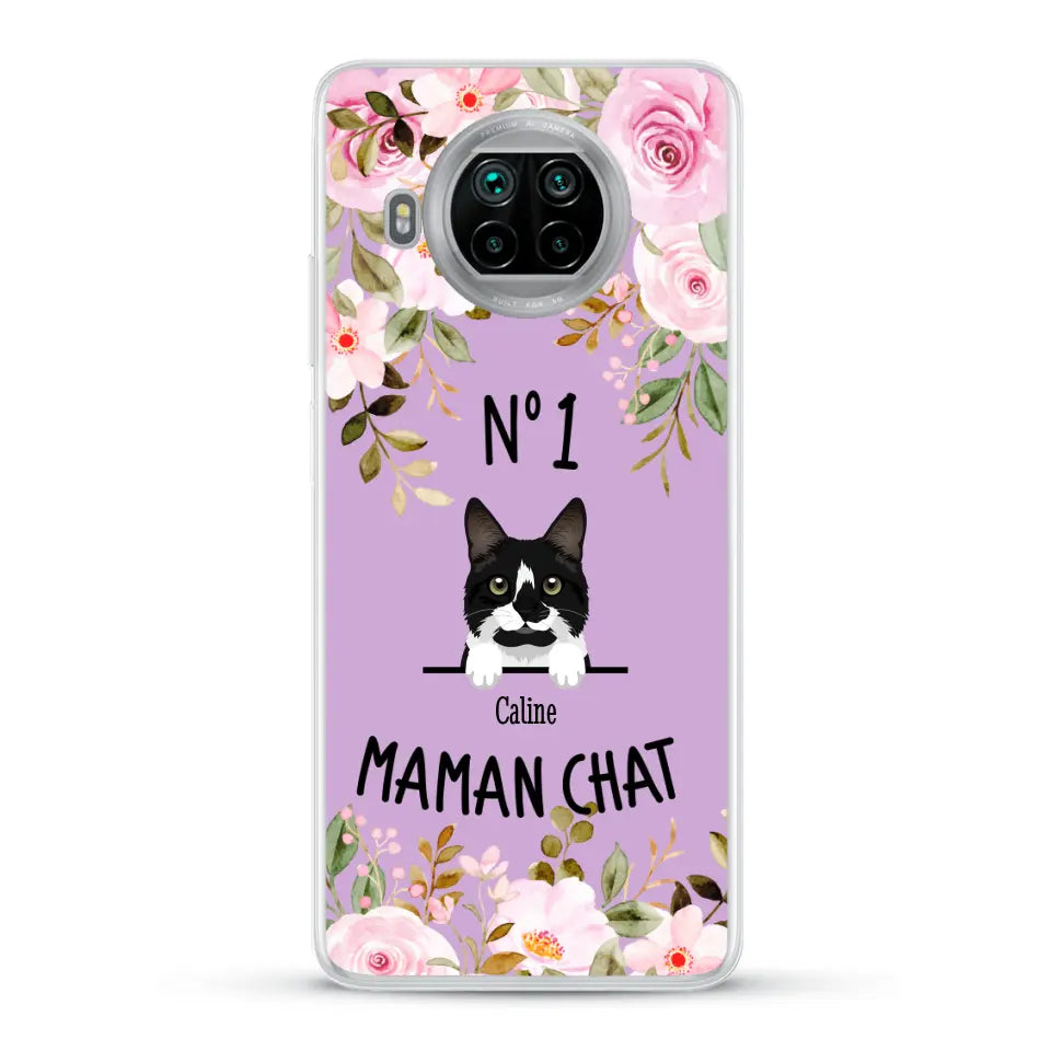 Maman chat N° 1 - Coque de téléphone personnalisée