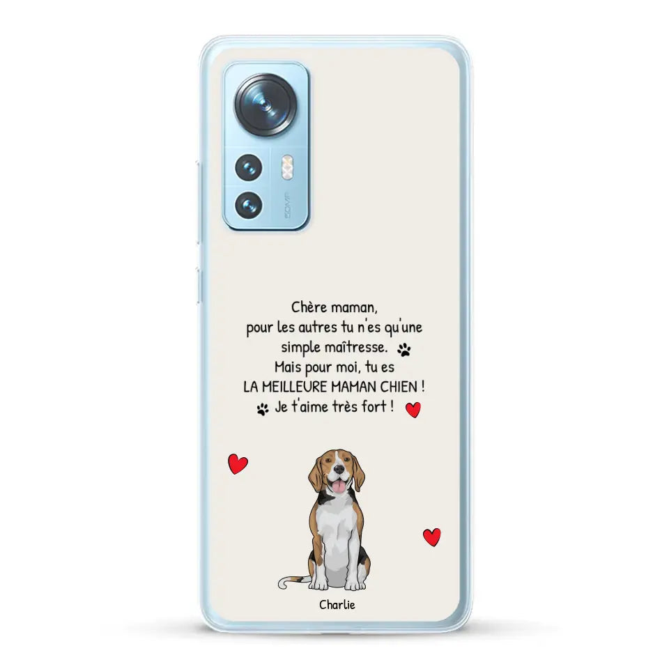 Meilleure maman chien du monde - Coque de téléphone personnalisée