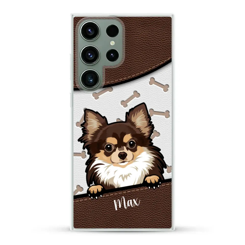Chiens aspect cuir - Coque de téléphone personnalisée