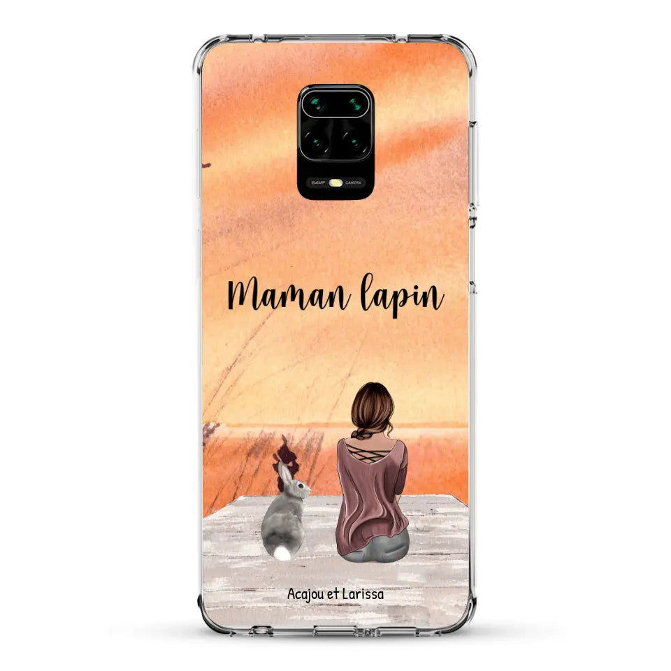 Meilleurs amis avec lapins - Coque de téléphone personnalisée