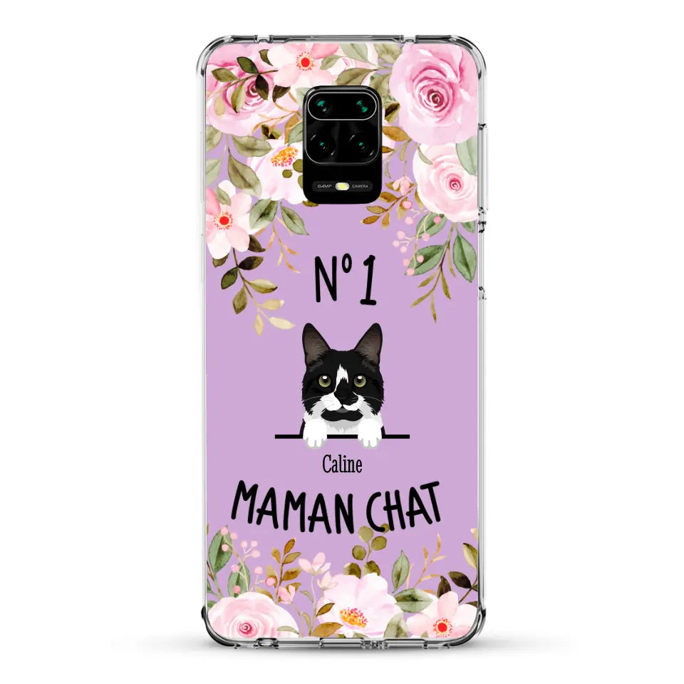 Maman chat N° 1 - Coque de téléphone personnalisée