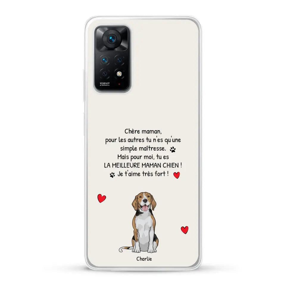 Meilleure maman chien du monde - Coque de téléphone personnalisée