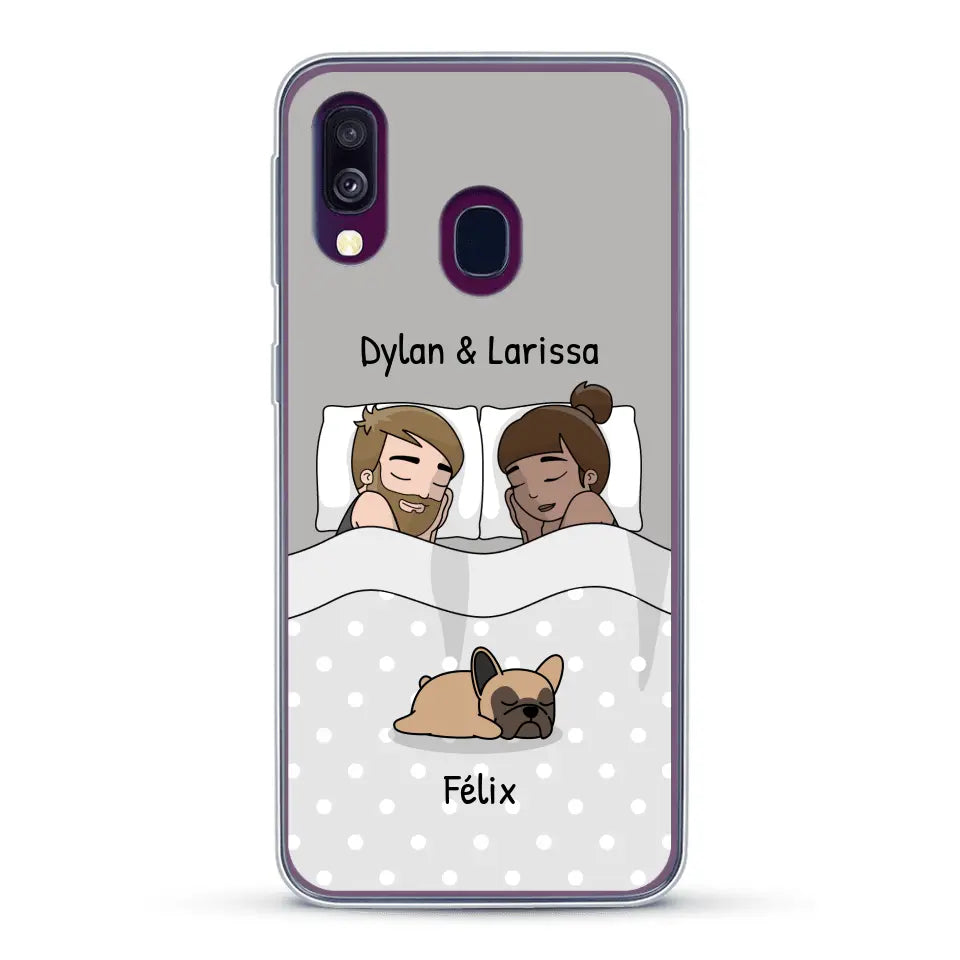 Câlins avec nos amis à poils - Coque de téléphone personnalisée