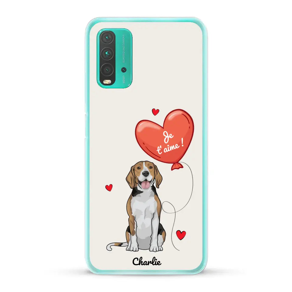 Chien avec ballon - Coque de téléphone personnalisée