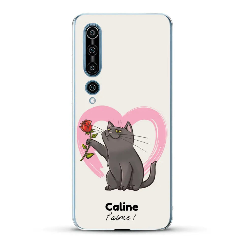 Ton chat t'aime - Coque de téléphone personnalisée