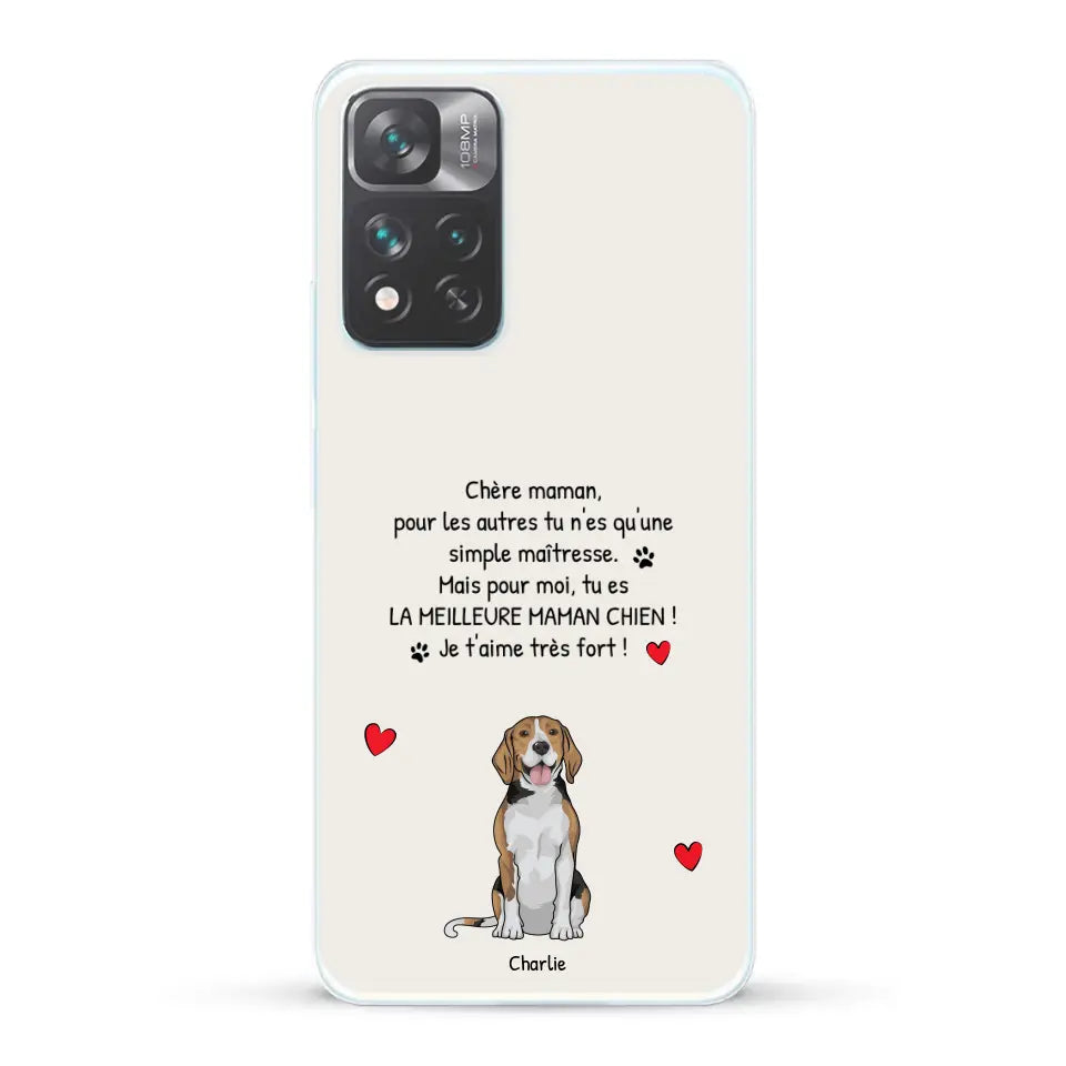 Meilleure maman chien du monde - Coque de téléphone personnalisée