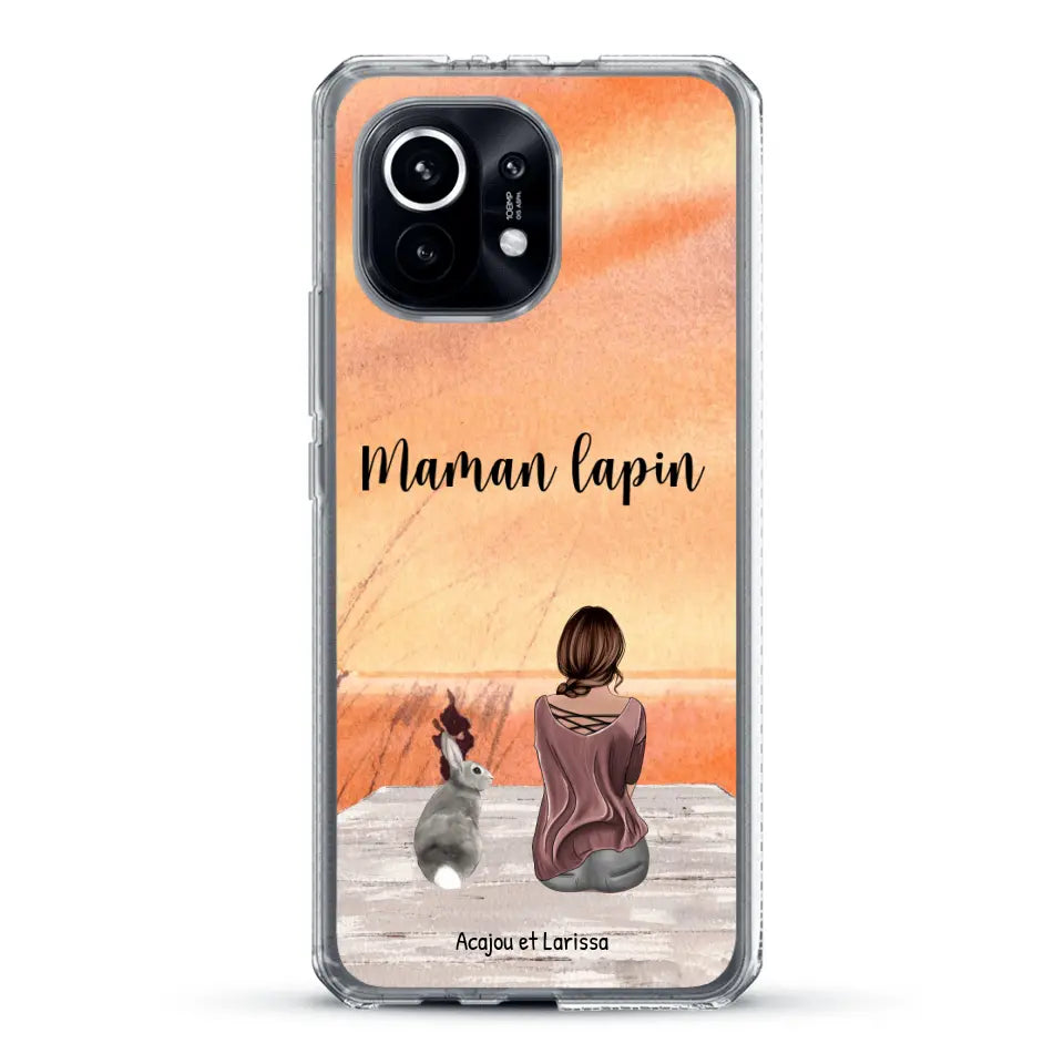 Meilleurs amis avec lapins - Coque de téléphone personnalisée