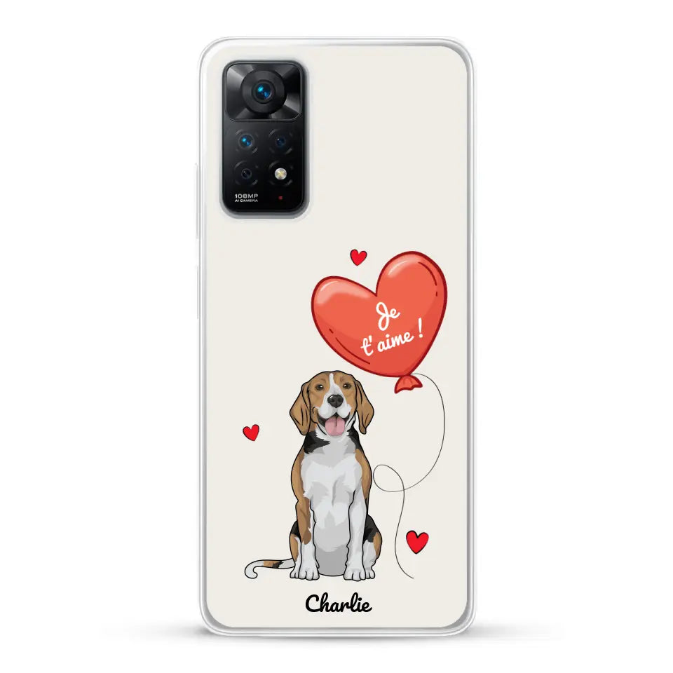 Chien avec ballon - Coque de téléphone personnalisée