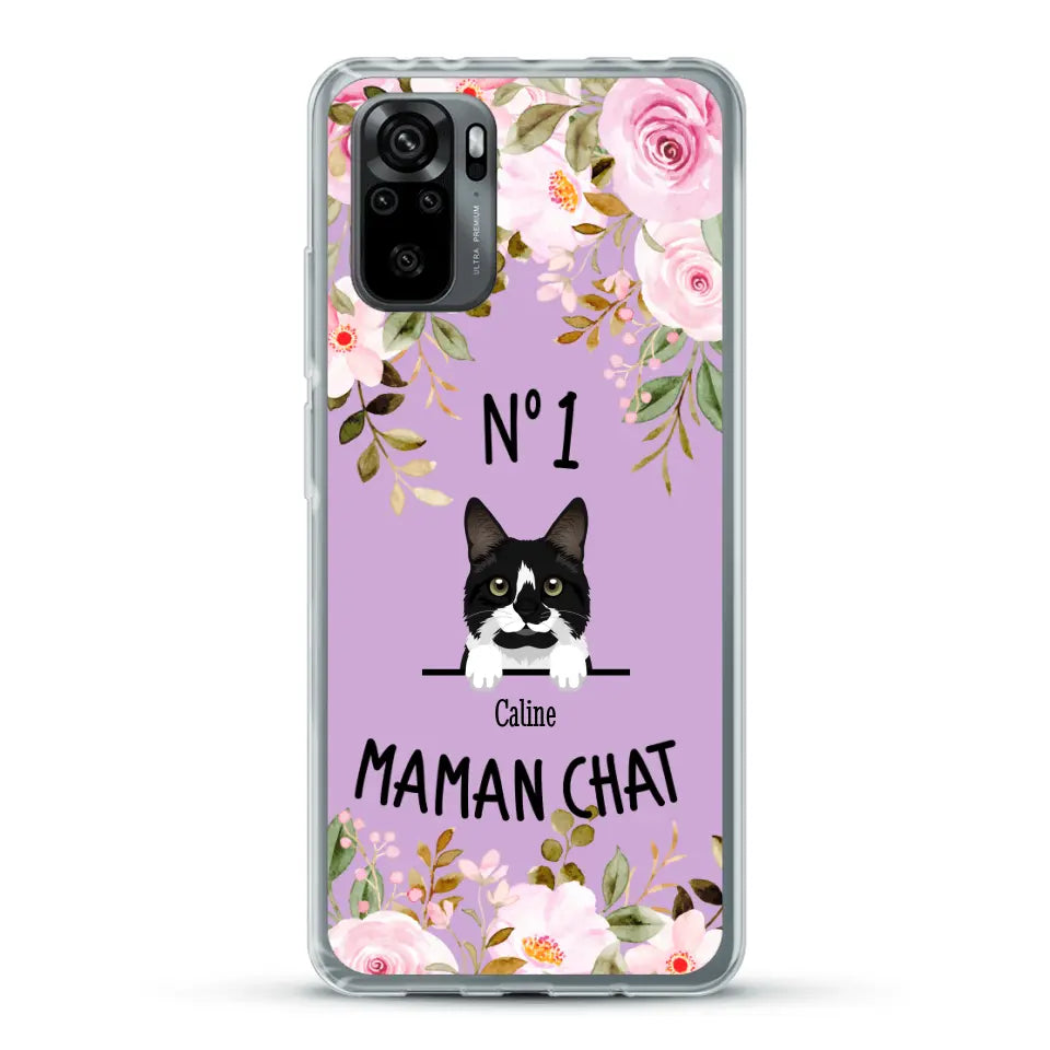 Maman chat N° 1 - Coque de téléphone personnalisée