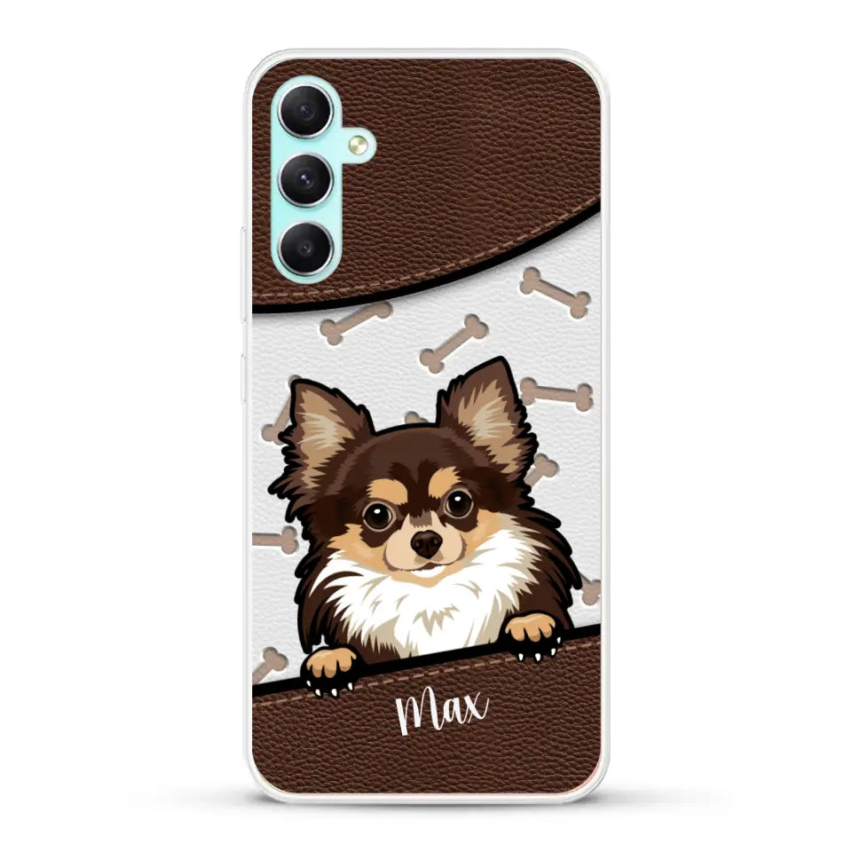 Chiens aspect cuir - Coque de téléphone personnalisée