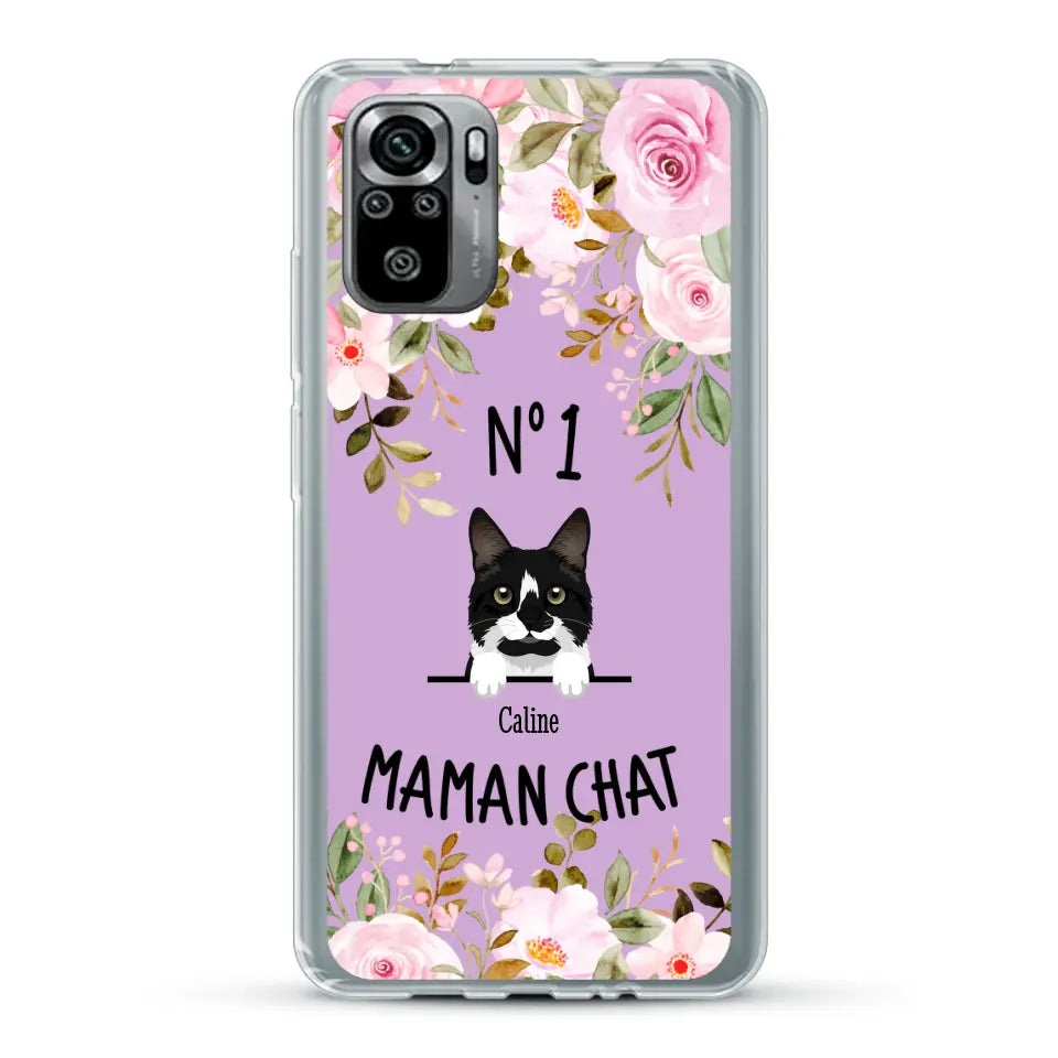 Maman chat N° 1 - Coque de téléphone personnalisée