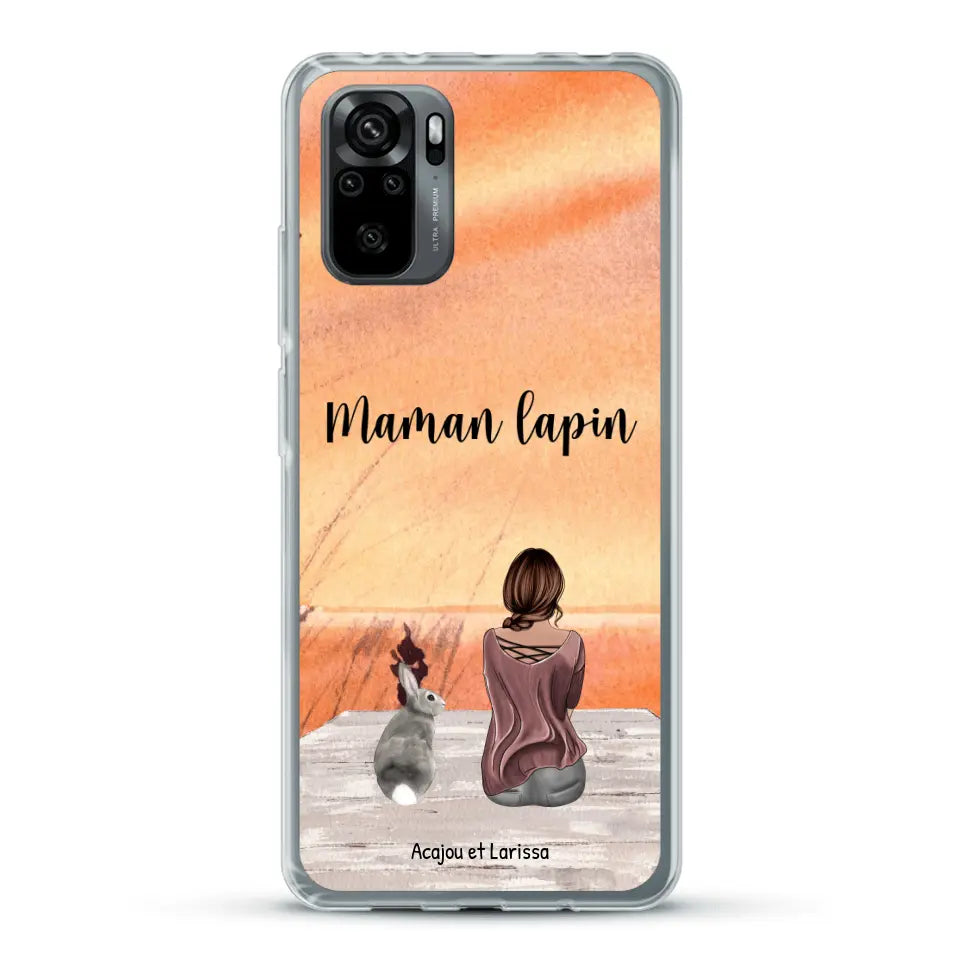 Meilleurs amis avec lapins - Coque de téléphone personnalisée