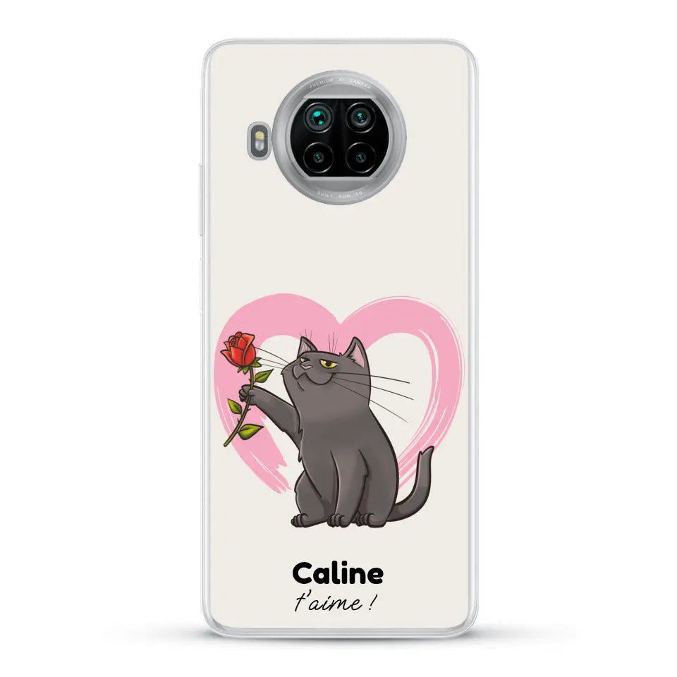 Ton chat t'aime - Coque de téléphone personnalisée