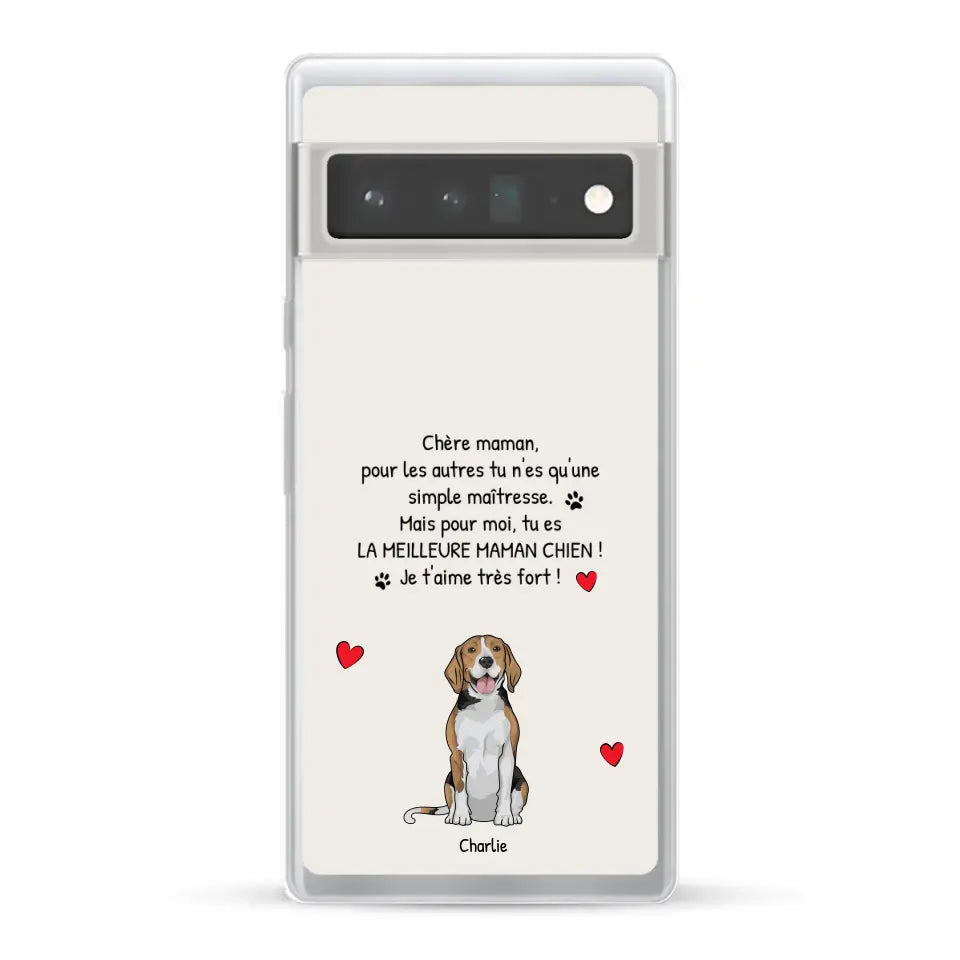 Meilleure maman chien du monde - Coque de téléphone personnalisée