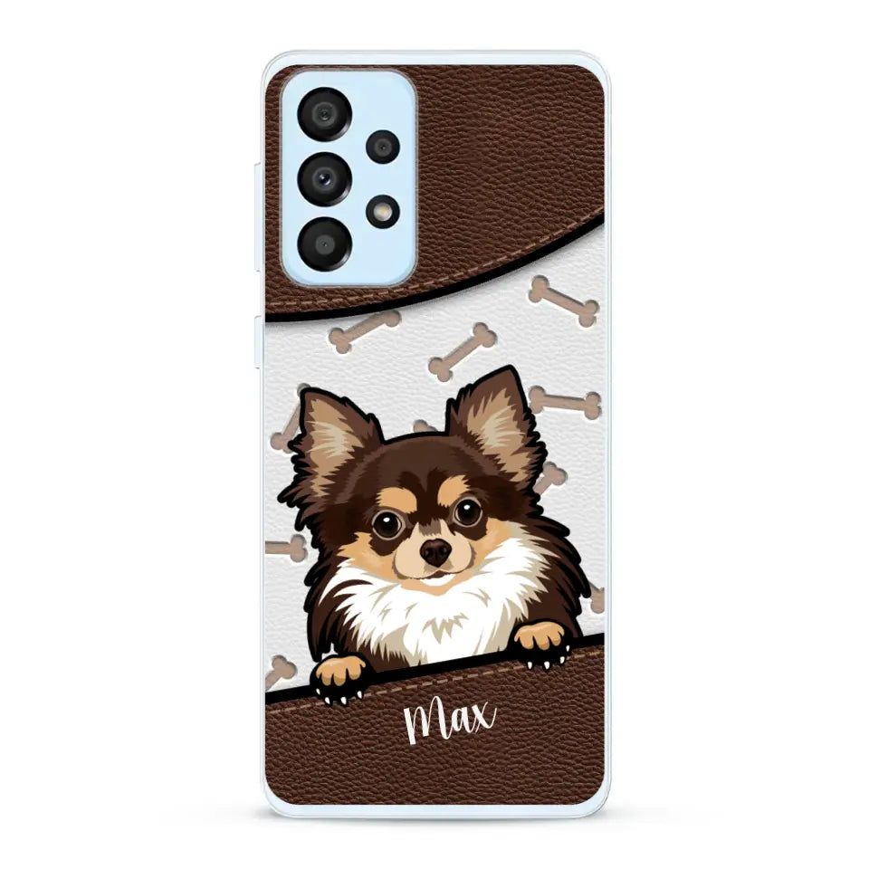 Chiens aspect cuir - Coque de téléphone personnalisée