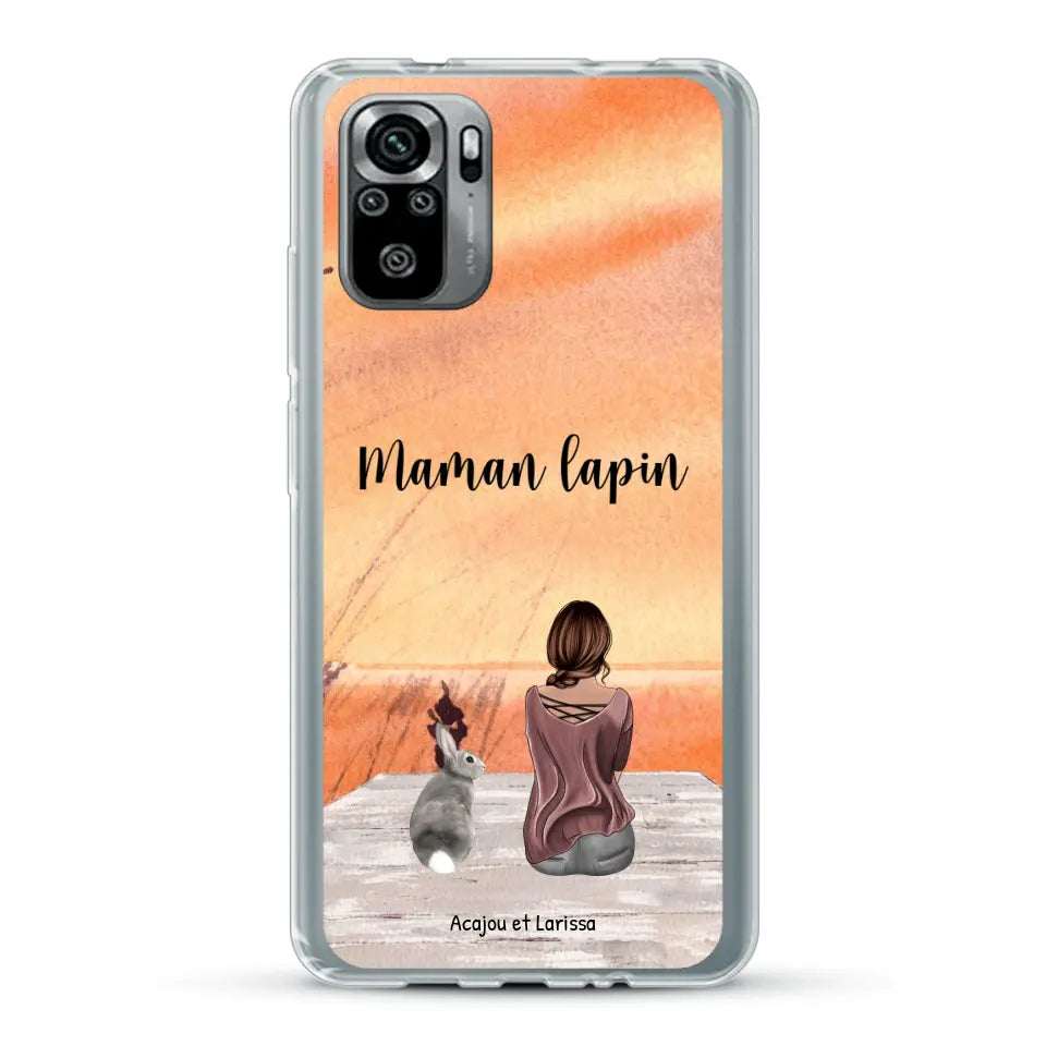 Meilleurs amis avec lapins - Coque de téléphone personnalisée