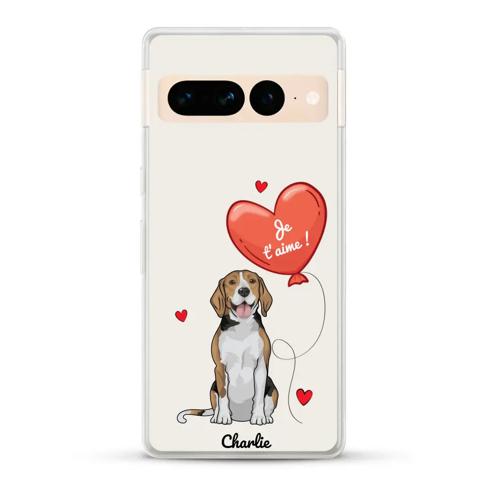 Chien avec ballon - Coque de téléphone personnalisée