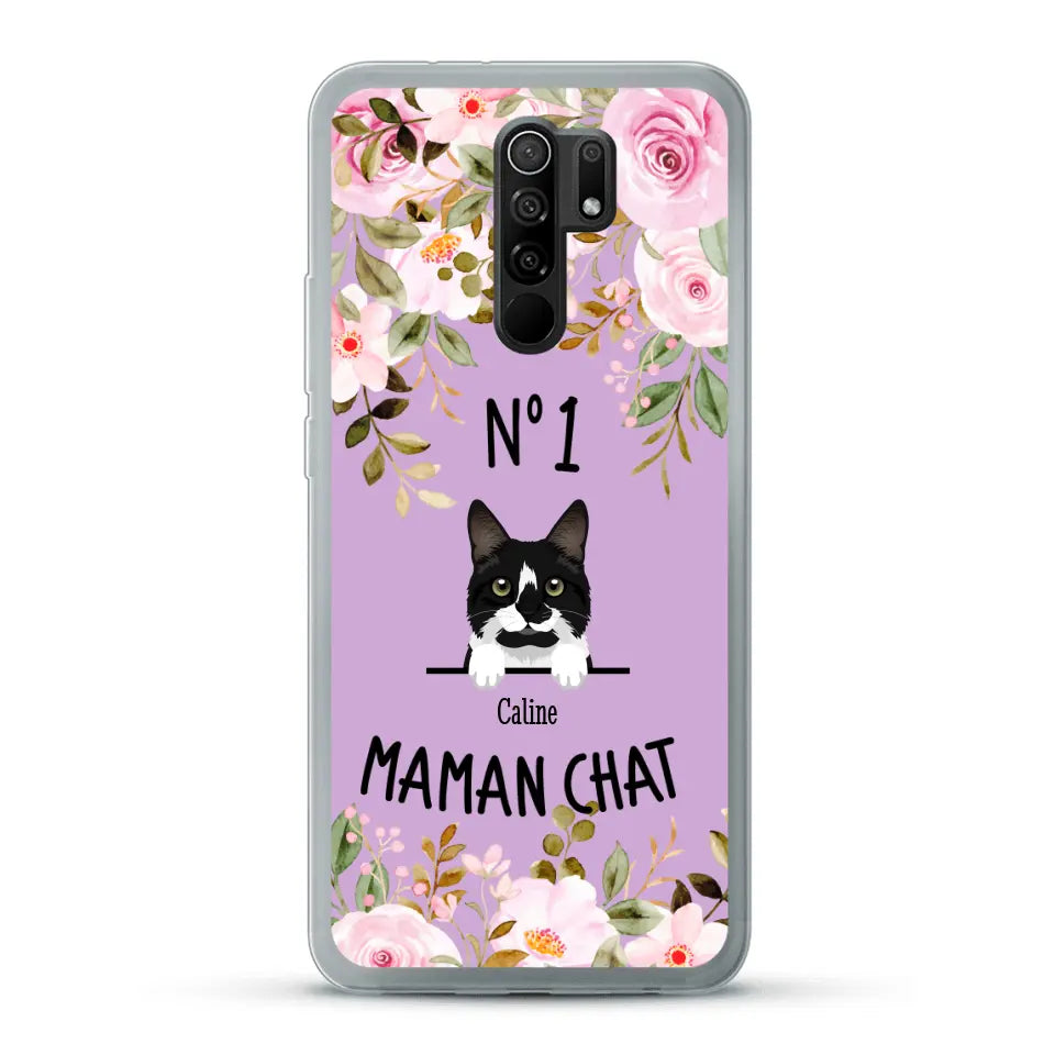 Maman chat N° 1 - Coque de téléphone personnalisée