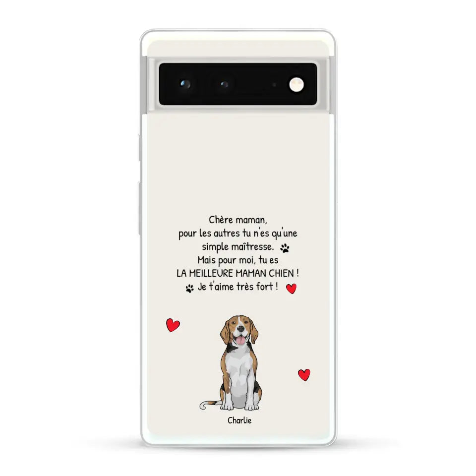 Meilleure maman chien du monde - Coque de téléphone personnalisée