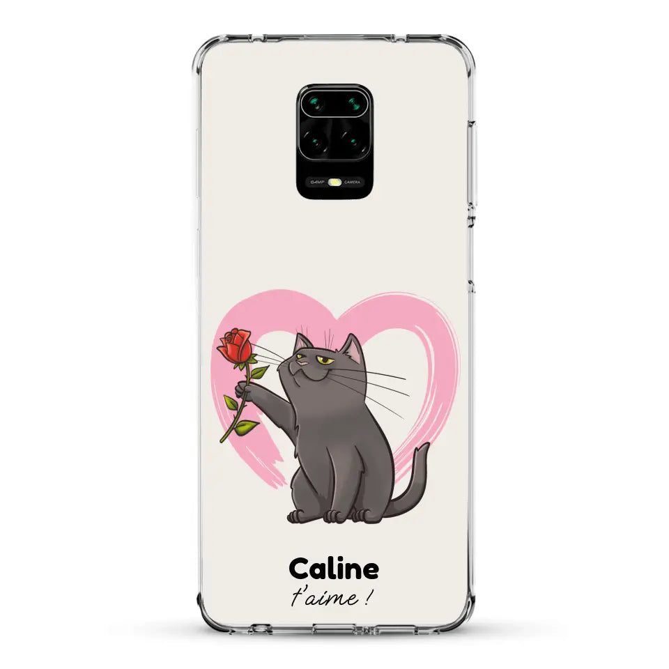 Ton chat t'aime - Coque de téléphone personnalisée