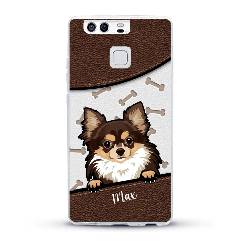 Chiens aspect cuir - Coque de téléphone personnalisée