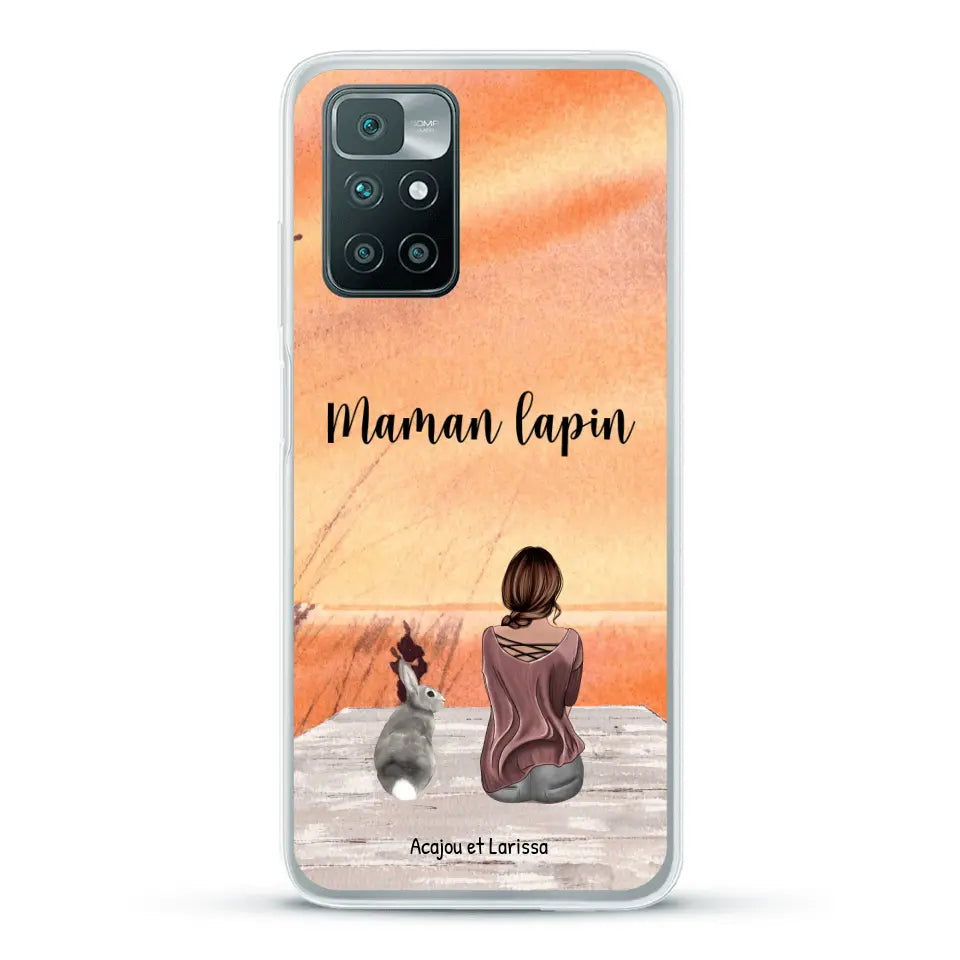 Meilleurs amis avec lapins - Coque de téléphone personnalisée