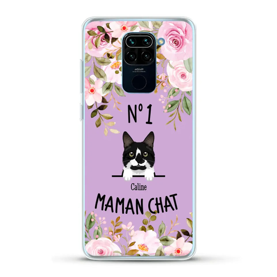 Maman chat N° 1 - Coque de téléphone personnalisée