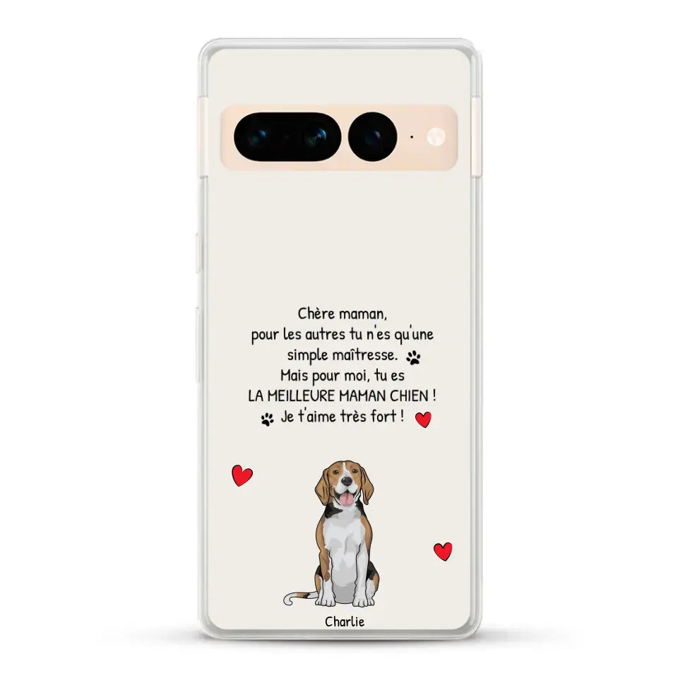 Meilleure maman chien du monde - Coque de téléphone personnalisée