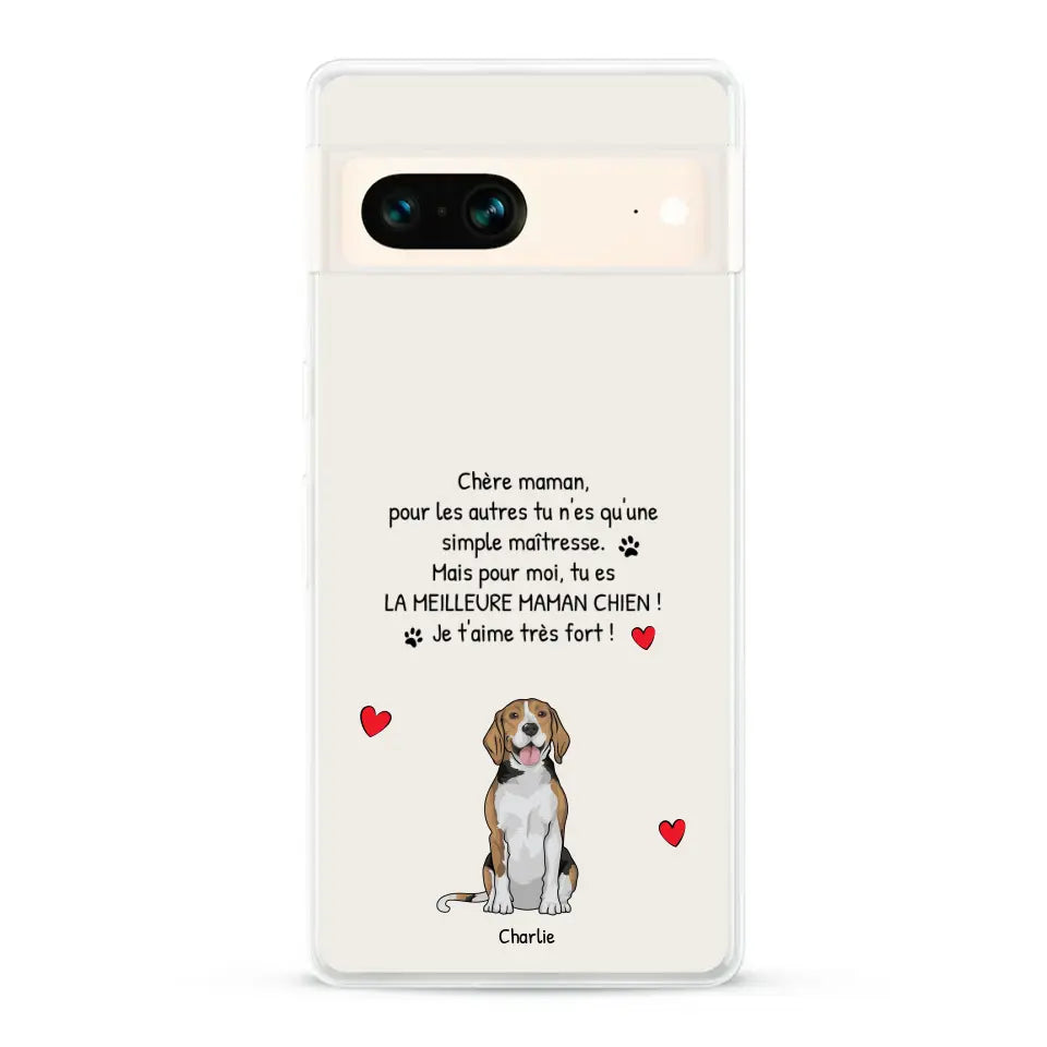 Meilleure maman chien du monde - Coque de téléphone personnalisée